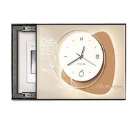 WXQTM Caja de Contadores Pintura Decorativa con Reloj Push Pull Panel Decorativo Panel Eléctrico Desmontable Cubierta Pared para Salón (C,45x34cm)