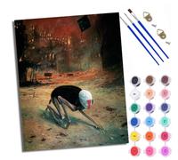 WXRWANG Pintura por Números para Adultos El mundo después de la muerte Pintura al óleo digital para adultos de Cuadro para Pintar por Números con Lienzo Con marco al óleo de Adecuado para adultos