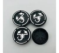 WxsDsq Tapas Centrales Cubos Tapacubos 50MM 4 Piezas Compatible con para Fiat Punto Abarth Panda Alfa Romeo Mito 147 156 159 166 500 Ruedas Centro Cubierta ABS Anillo Aleación,I