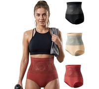 Wxshang Pauraju Thermogenic Fat-Burning Sculpting Shorts, High-Waisted Tummy Control Shapewear for Everyday Wear and Workout (Red, M)