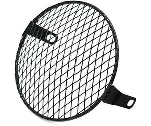 WXSSH Faro delantero de motocicleta Rejilla de malla para faros delanteros motocicleta MoFlyeer, universal, retro, acero, con protector pantalla(Style4)