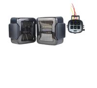 WXSSH Luces traseras Para Jeep para Wrangler JK 2007-2018 luz trasera LED conjunto de luces traseras freno para luz de marcha atrás luces de circulación diurna(EUR Version Black)