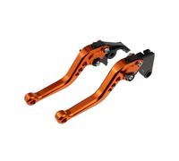 WXSSH protección de la palanca del embrague del freno de Juego de manetas freno y embrague cortas ajustables para motocicleta para Hayabusa GSX1340R (accesorios CNC)(A-Orange)
