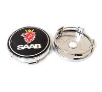 WxsYFFS Tapas Centrales Rueda Tapones Buje 4 Piezas 60MM Compatible con para SAAB 9 3 9 5 9-3 9-5 Material Compuesto ABS Impermeable,D