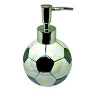 WXTRE Dispensador de jabón de Manos Dispensador de jabón de cerámica Brillante Botella de jabón de fútbol Que Brilla fútbol 3D dispensador de la Bomba Loción Botella de loción Recargable