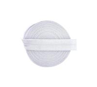 WXVFX 2 5 10 yardas 5/8 "15mm Color sólido brillante pliegue sobre banda elástica de LICRA lazo for el cabello vestido con diadema costura adorno de encaje(Lilac Mist,2 YARDS_15MM)