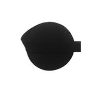 WXVFX 2 5 10 yardas 5/8 "15mm sólido mate no brillante sobre elástico banda de LICRA lazo for el cabello diadema vestido adorno de costura(Black,2 Yards)