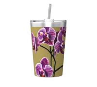 WXXWXD Beautiful Orchids Printed Thermos Cup Ultralight Portable Travel Thermos Bottle