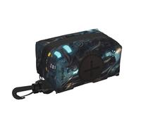 WXXWXD Bolsa de almacenamiento de basura de viaje para mascotas con estampado de robot futuro, suave, duradera y ligera, adecuada para pasear al perro, senderismo y correr.