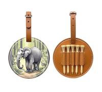 WXXWXD Bolsa de almacenamiento para camisetas de golf con estampado de elefante caminante, almacenamiento portátil, organiza fácilmente las camisetas