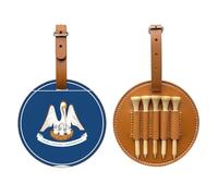 WXXWXD Bolsa de almacenamiento para camisetas de golf con la bandera del estado de Louisiana, almacenamiento portátil, organiza fácilmente las camisetas
