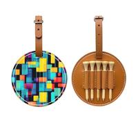 WXXWXD Bolsa de almacenamiento para camisetas de golf impresa con diagrama geométrico cuadrado, almacenamiento portátil, organiza fácilmente las camisetas