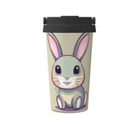 WXXWXD Cute Little Bunny - Taza de café portátil de gran capacidad, 12 horas de conservación del calor y conservación del frío, adecuada para coches, oficinas, etc.
