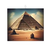 WXXWXD Dreaming of The Pyramids of Khufu - Tapete absorbente de cocina impreso de 40.6 x 45.7 cm, tapete decorativo grueso y duradero para encimera