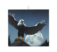 WXXWXD Eagle Under The Stars - Tapete absorbente de cocina estampado de 40,6 x 45,7 cm, tapete decorativo grueso y duradero para encimera