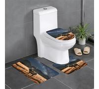 WXXWXD Elk in The Meadow - Juego de alfombras de baño (3 piezas) para bañera/cocina/puerta, aptas para uso en interiores y exteriores