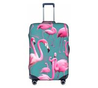 WXXWXD Funda de equipaje estampada con bandada de flamencos, doble costura alrededor, material de alta elasticidad, adecuada para viajes y viajes de negocios