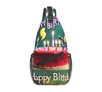 WXXWXD Happy Birthday - Hermosa bolsa cruzada estampada a la moda, mochila de senderismo al aire libre, bolsa de almacenamiento multifuncional en capas