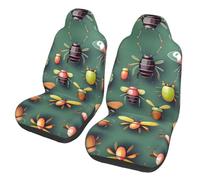 WXXWXD Insect Atlas - Juego de 2 protectores de asiento de coche, aptos para camiones, furgonetas, coches, etc. Fácil de instalar