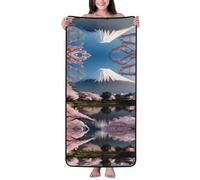 WXXWXD Mt. Fuji in Early Spring - Toalla de baño ultrasuave y absorbente (27 x 55 pulgadas) | Toalla de felpa de secado rápido para baño, spa, gimnasio, playa