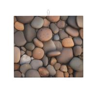 WXXWXD Pebbles in The Beach - Tapete absorbente de cocina impreso de 16 x 18 pulgadas, tapete decorativo grueso y duradero para encimera