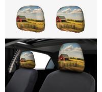 WXXWXD Ranch View - Funda para reposacabezas de coche, 2 unidades, adecuada para coches, SUV, camiones, furgonetas, etc., para mejorar la comodidad en el coche