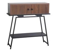 WXXZCE Consola Recibidor Estrecha, Mesa Recibidor Entrada, Mueble de Madera Maciza, Estructura de Hierro Forjado, Capacidad Carga 60 Kg, Adecuada para Salones, Pasillos y Entradas(90cm/35in)