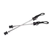 WXYDEDIAN Bicicleta LiberacióN RáPida Buje de Bicicleta, Pinchos liberación rápida, Rueda Palanca, llanta Delantera aleación Aluminio 100mm y Trasera 135mm(Black)