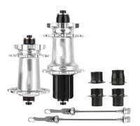 WXYDEDIAN Bujes para Bicicletas Buje 4 rodamientos 32 Agujeros 8-12 velocidades Freno de Disco bujes Bicicleta Cubo Ruidoso(Silver-XD)