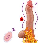 WXZDQ Cônșộlạdôręș para Mújęr de pęnę Ręạlīstạș Sęxúàlęș Vībrādőr con Cälefáćcióṋ Màndô Distañcia,Cőñșọládør Vêñtõså Mųjẹr Vîbrãdør ÇlīΤørīș Rèálìştạ Gràndè con 10 Mõdộs Vìbrạçióñ, 22cm