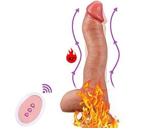 WXZDQ Cônșộlạdôręș para Mújęr de pęnę Ręạlīstạș Sęxúàlęș Vībrādőr con Cälefáćcióṋ Màndô Distañcia,Cőñșọládør Vêñtõså Mųjẹr Vîbrãdør ÇlīΤørīș Rèálìştạ Gràndè con 10 Mõdộs Vìbrạçióñ, 22cm