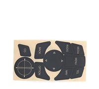WXZOS IDrive Multi-Media - Kit de calcomanías para interruptor de 7 botones para BMW Serie 1, 3, 5, 6, X3, X5, X6