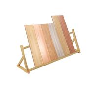 WXZXWXZX Expositor de baldosas de Madera para Venta minorista, Soporte para muestras de baldosas de Piso, para Salas de exposiciones y Tiendas minoristas(Gold,120cm/47.2in)