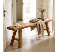 WXZXWXZX Taburete Woody Banco Madera Reposapies Salon Banqueta Dormitorio Banco Pie de Cama Taburete Tocador Maquillaje Otomana Madera Natural para Vestidor Sala de Estar Dormitorio(140cm(55.1in))