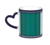 WXZYFP Azul verde oscuro sólido. Es una taza que cambia de color, negro para frío y blanco para calor, y más duradero después del lavado a mano. Pijama para mujer de manga corta, camiseta de pijama