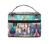 WXZYFP Bolsa de cosméticos clásica de viaje de castillo, esencial para los entusiastas de los viajes al aire libre, tiene una estructura interna simple.