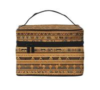 WXZYFP Bolsa de cosméticos de viaje con frescos egipcios, esencial para los entusiastas de los viajes al aire libre, tiene una estructura interna simple.