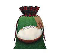 WXZYFP Bolsa de regalo de lino con cordón de color blanco, 100% poliéster, adecuada para embalaje de regalo de Navidad