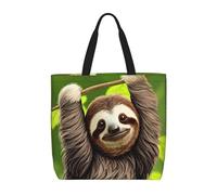 WXZYFP Bonito perezoso. Es una práctica bolsa de un hombro, adecuada para ir de compras, viajar y necesidades de la vida diaria.