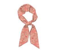 WXZYFP Bufanda larga de seda con flores de corazón rojo, el material es suave, sedoso y brillante, se puede utilizar como pañuelo para la cabeza, bufanda, accesorios de ropa, negro, talla única