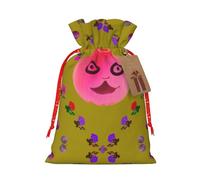 WXZYFP Funny Face Peach Linen - Bolsa de regalo con cordón, Navidad, cumpleaños, embalaje de regalo de fiesta, fácil de lavar