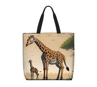 WXZYFP Jirafa madre e hijo. Es una práctica bolsa de un hombro, adecuada para compras, viajes y necesidades de la vida diaria.