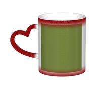 WXZYFP Rojo verde oscuro sólido. Es una taza que cambia de color, negro para frío y blanco para caliente, y más duradero después del lavado a mano. Pijama para mujer de manga corta, camiseta de pijama