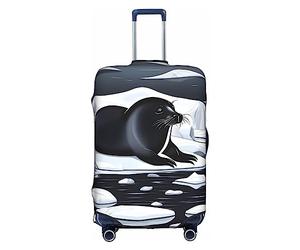 WXZYFP Sella el hielo. La funda protectora para la maleta con una impresión única de doble cara te ayuda a evitar llevar la maleta equivocada durante el viaje, color blanco, grande