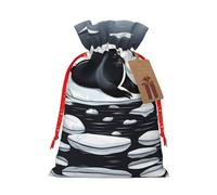 WXZYFP Sella en bolsa de regalo de lino con cordón, Navidad, cumpleaños, embalaje de regalo de fiesta, fácil de lavar