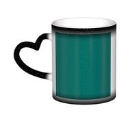WXZYFP Verde oscuro sólido negro. Es una taza que cambia de color, negro para frío y blanco para caliente, y más duradero después del lavado a mano. Pijama para mujer de manga corta, camisetas de