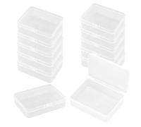 WYAN 12 Organizador de Almacenamiento Transparente, Cajas de Plástico de Almacenamiento, Caja Organizadora de Cuentas, para guardar joyas, artesanía, abalorios y objetos pequeños