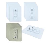 WYAN 12 piezas Ganchos Adhesivos Transparentes,Gran resistencia Tornillos Sin Costuras,Impermeables,no taladran para baño o cocina(8 Transparente + 4 Gris)