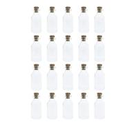 WYAN 20 Pcs 5ML botellas cristal pequeñas,Botellas De Cristal,Mini Frascos Cristal Herméticos,para Regalitos Boda, Fiesta, Especias y Mermelada
