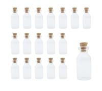 WYAN 20Pcs 5ML mini botellas de vidrio con tapones de corcho,botellas de vidrio para manualidades,regalos de fiesta de deseos